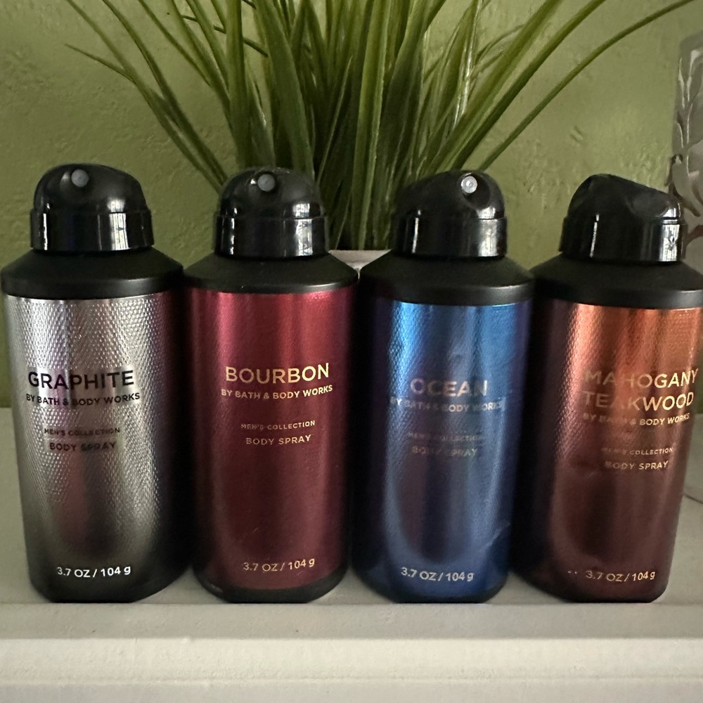 NEW BBW (4) PC MISC. MENS FRAGRANCE BUNDLE